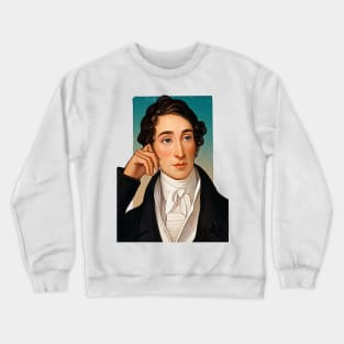 German Composer Carl Maria von Weber illustration Crewneck Sweatshirt